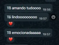 Depoimento: Tô amando tudo, tá lindo, tô emocionada